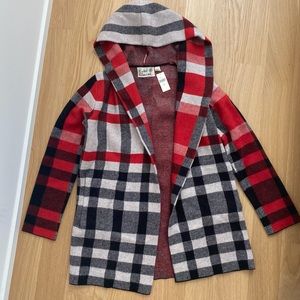 Anthropologie Field Flower Plaid Coat